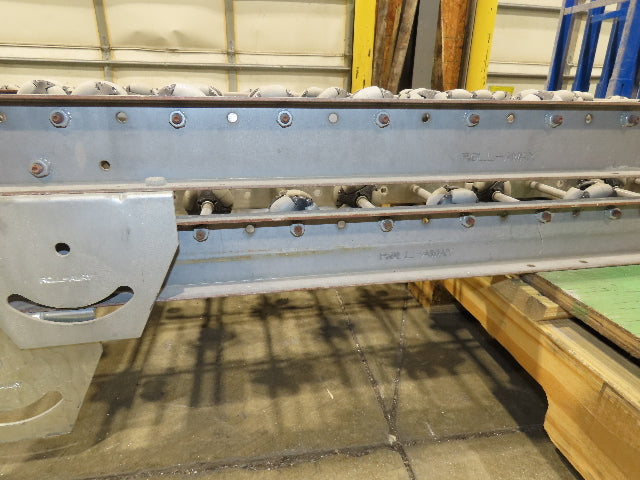 15"x 36' 5" Multi-Directional Roller Conveyor Interroll 2500 OmniWheel Roll-Flex