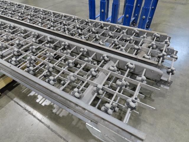 15"x 36' 5" Multi-Directional Roller Conveyor Interroll 2500 OmniWheel Roll-Flex