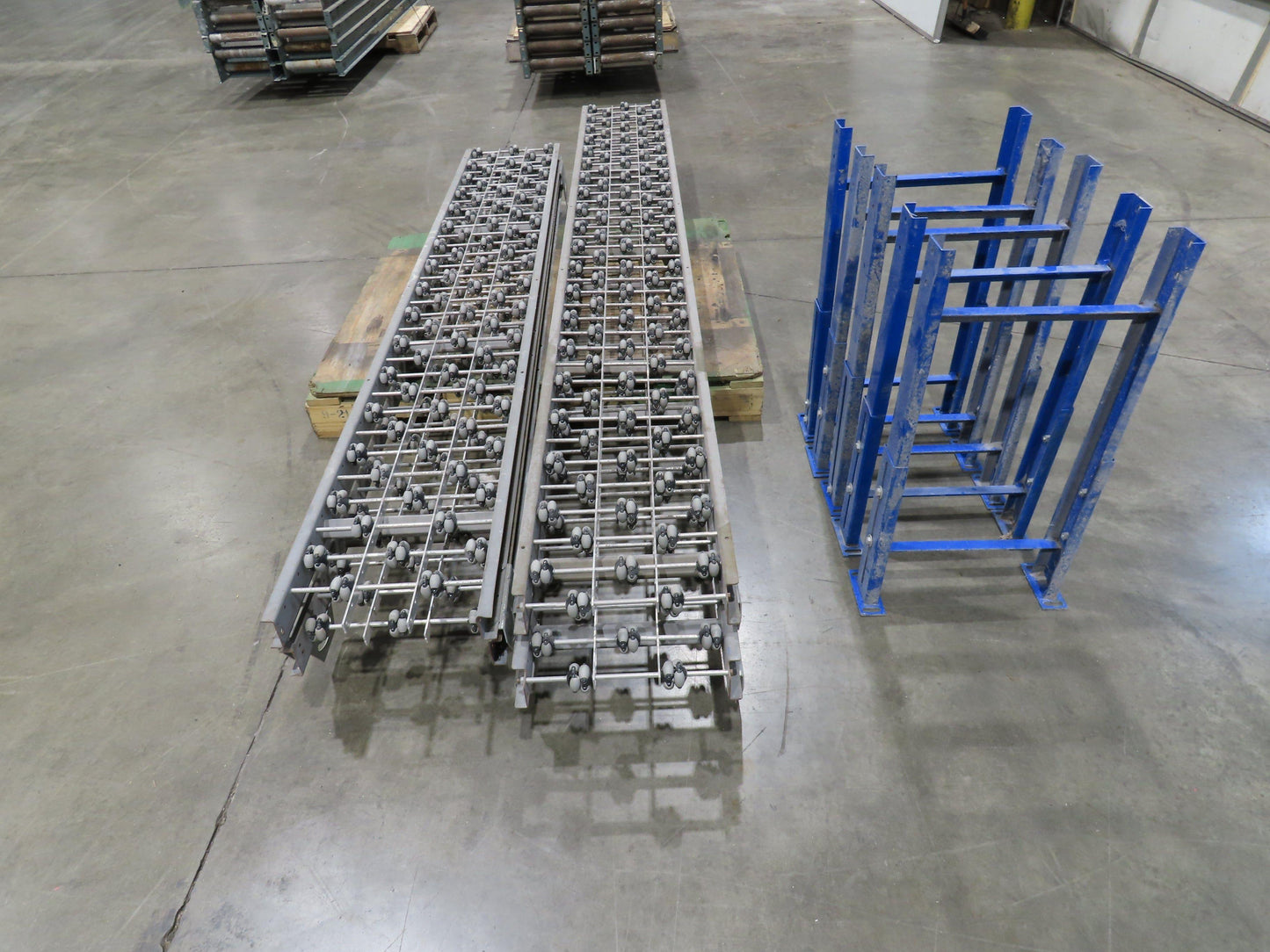 15"x 36' 5" Multi-Directional Roller Conveyor Interroll 2500 OmniWheel Roll-Flex