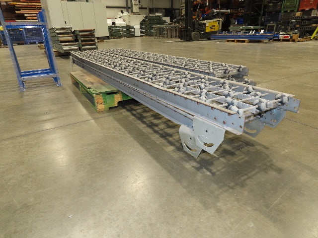 15"x 36' 5" Multi-Directional Roller Conveyor Interroll 2500 OmniWheel Roll-Flex
