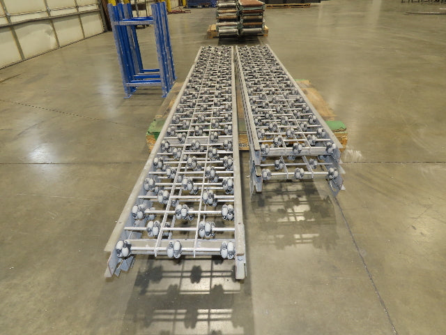 15"x 36' 5" Multi-Directional Roller Conveyor Interroll 2500 OmniWheel Roll-Flex