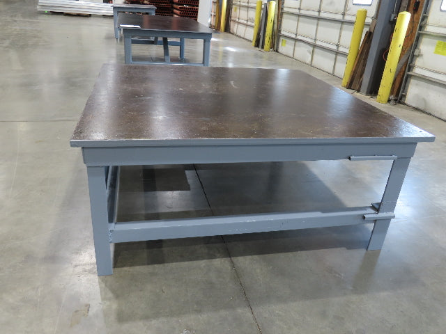 1-1/4" Thick Top Steel Fabrication Welding Layout Table Work Bench 72"x72"x30"