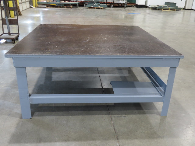 1-1/4" Thick Top Steel Fabrication Welding Layout Table Work Bench 72"x72"x30"