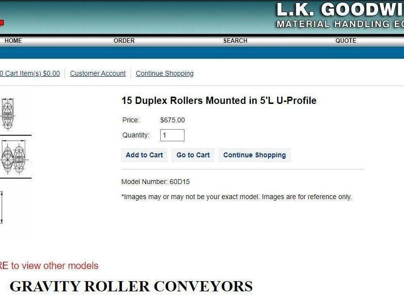 Roll-Flex 16"x 5' Multi-Directional 3-Track Roller Conveyor Plastic Ergo-Roll