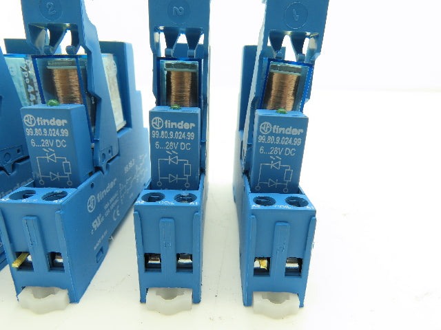 Finder 44.52 | 95.95.3 Relay 24vDC Coil Base 10A 300vAC Lot of 10