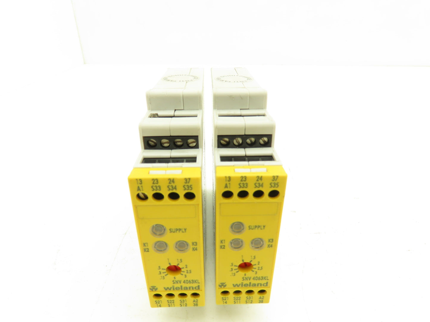 Wieland R1.188.0610.0 SNV 4063KL Safety Relay 24vDC Control Lot of 2