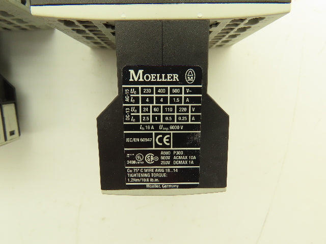 Siemens DIL MC15-01 Contactor 10Hp 600v 3Ph Accessory Block 400v 4A Lot of 5