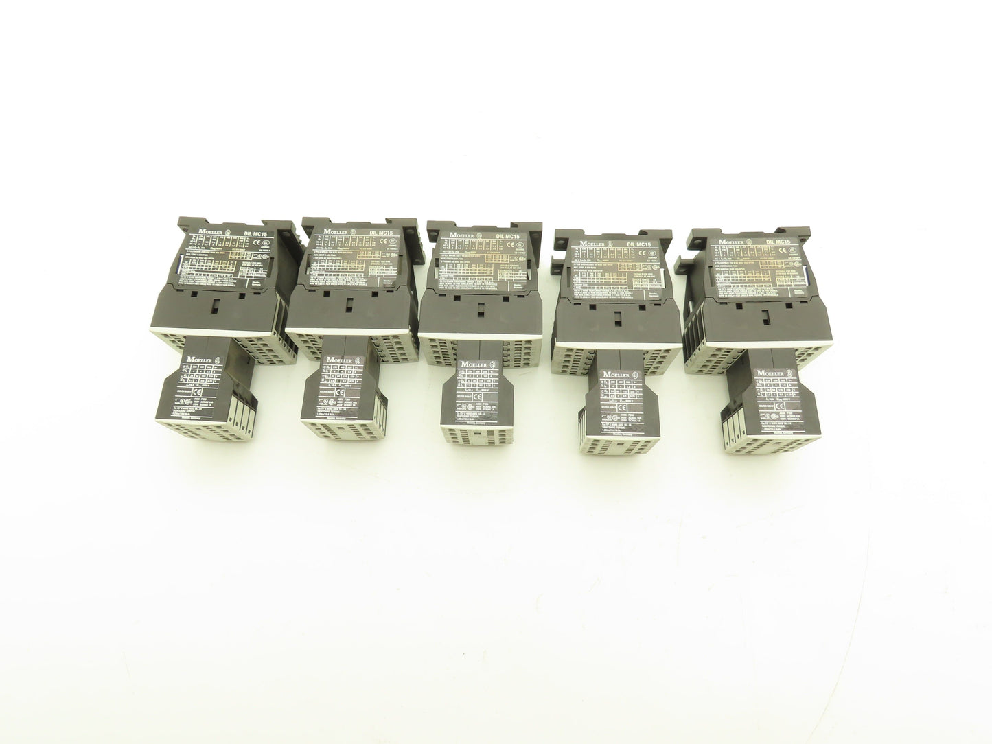 Siemens DIL MC15-01 Contactor 10Hp 600v 3Ph Accessory Block 400v 4A Lot of 5