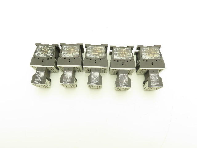 Siemens DIL MC15-01 Contactor 10Hp 600v 3Ph Accessory Block 400v 4A Lot of 5