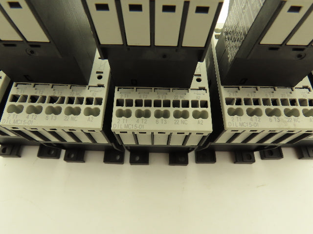 Siemens DIL MC15-01 Contactor 10Hp 600v 3Ph Accessory Block 400v 4A Lot of 5