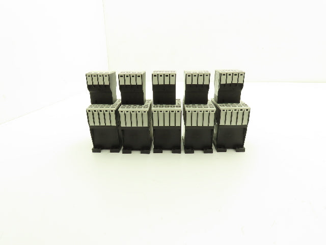 Siemens DIL MC15-01 Contactor 10Hp 600v 3Ph Accessory Block 400v 4A Lot of 5