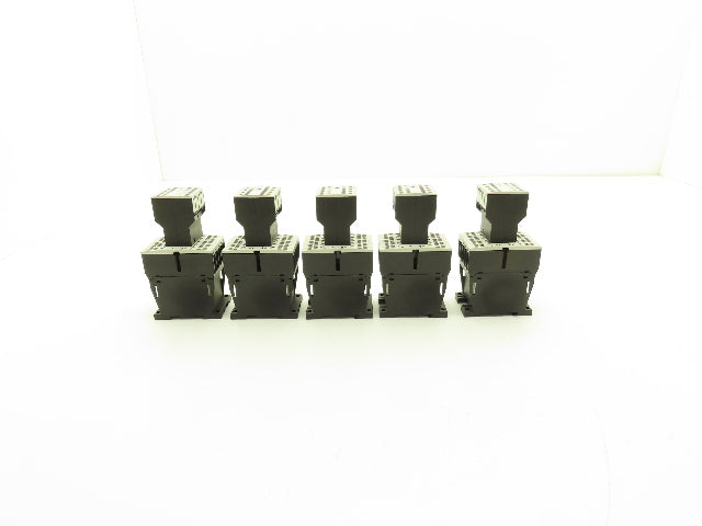 Siemens DIL MC15-01 Contactor 10Hp 600v 3Ph Accessory Block 400v 4A Lot of 5
