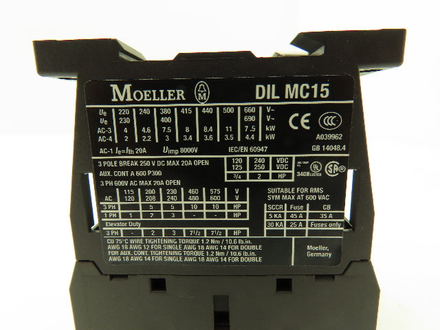 Siemens DIL MC15-01 Contactor 10Hp 600v 3Ph Lot of 13