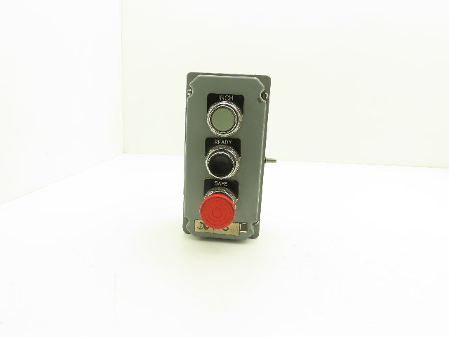 Cutler Hammer 49-2610-1 10250T Electrical Enclosure 3-Button Control Stop Go