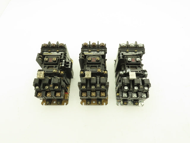 Allen Bradley 509-AOD Motor Starter 3Ph 575v 5Hp Overload Relay NEMA 0 Lot of 3