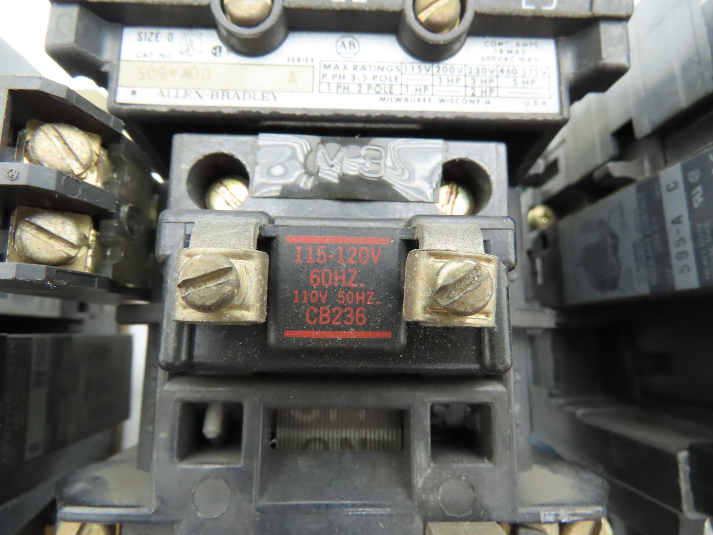 Allen Bradley 509-AOD Motor Starter 3Ph 575v 5Hp Overload Relay NEMA 0 Lot of 3