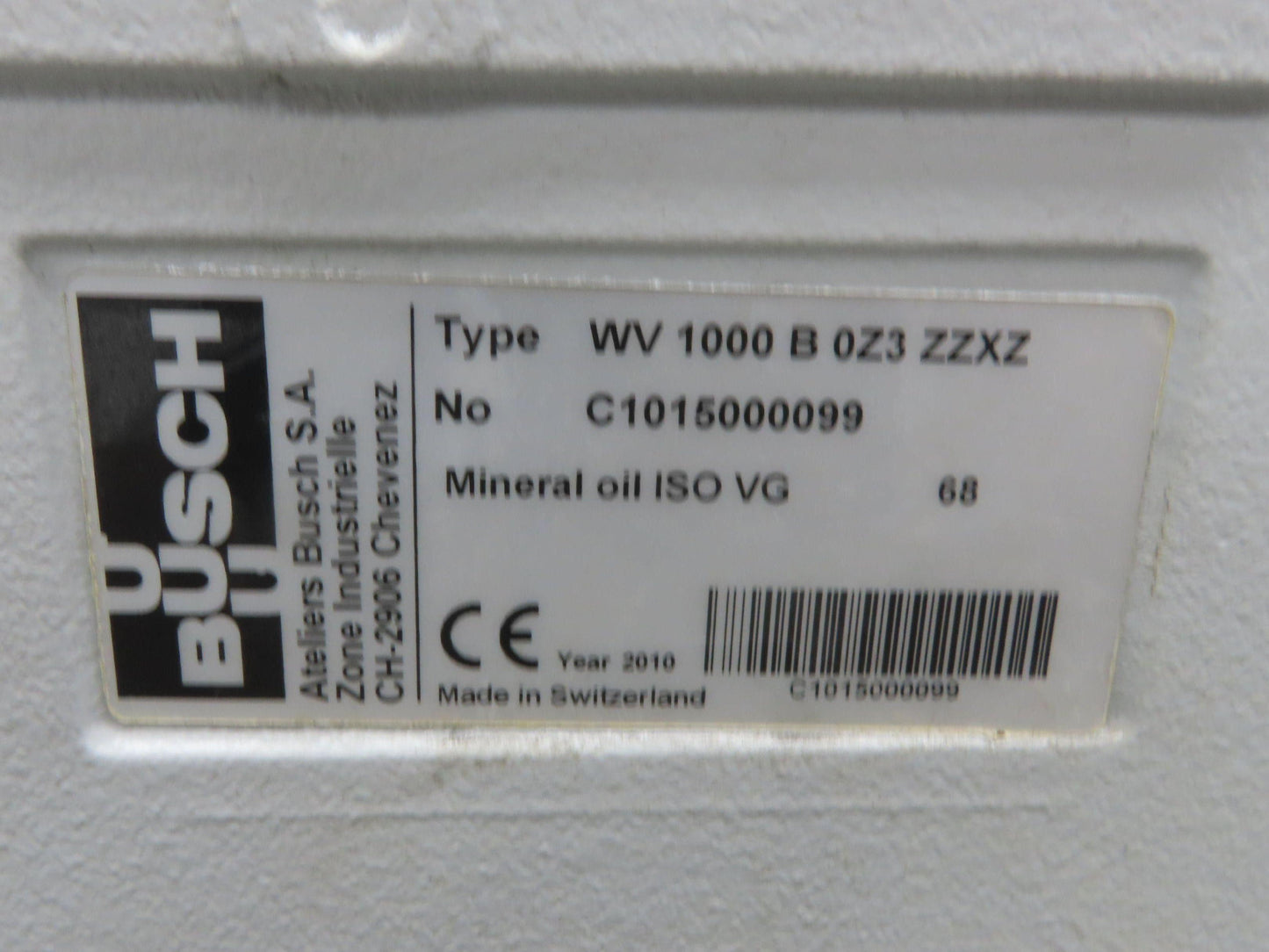 Busch BNV1000A0400 Combi Cobra Screw Vacuum Pump 0.001hPa 8.6kw 3Ph Booster 4kw