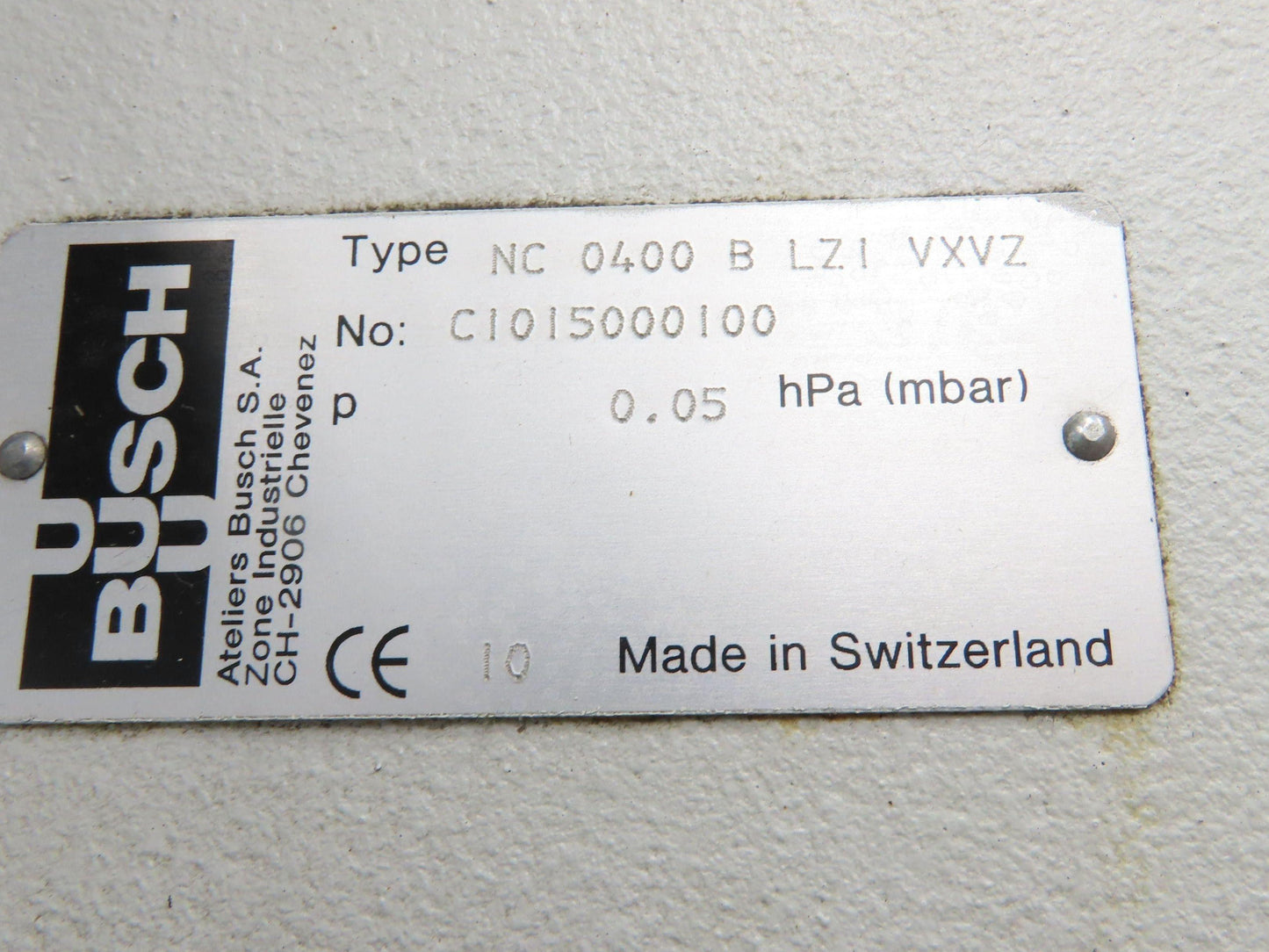 Busch BNV1000A0400 Combi Cobra Screw Vacuum Pump 0.001hPa 8.6kw 3Ph Booster 4kw