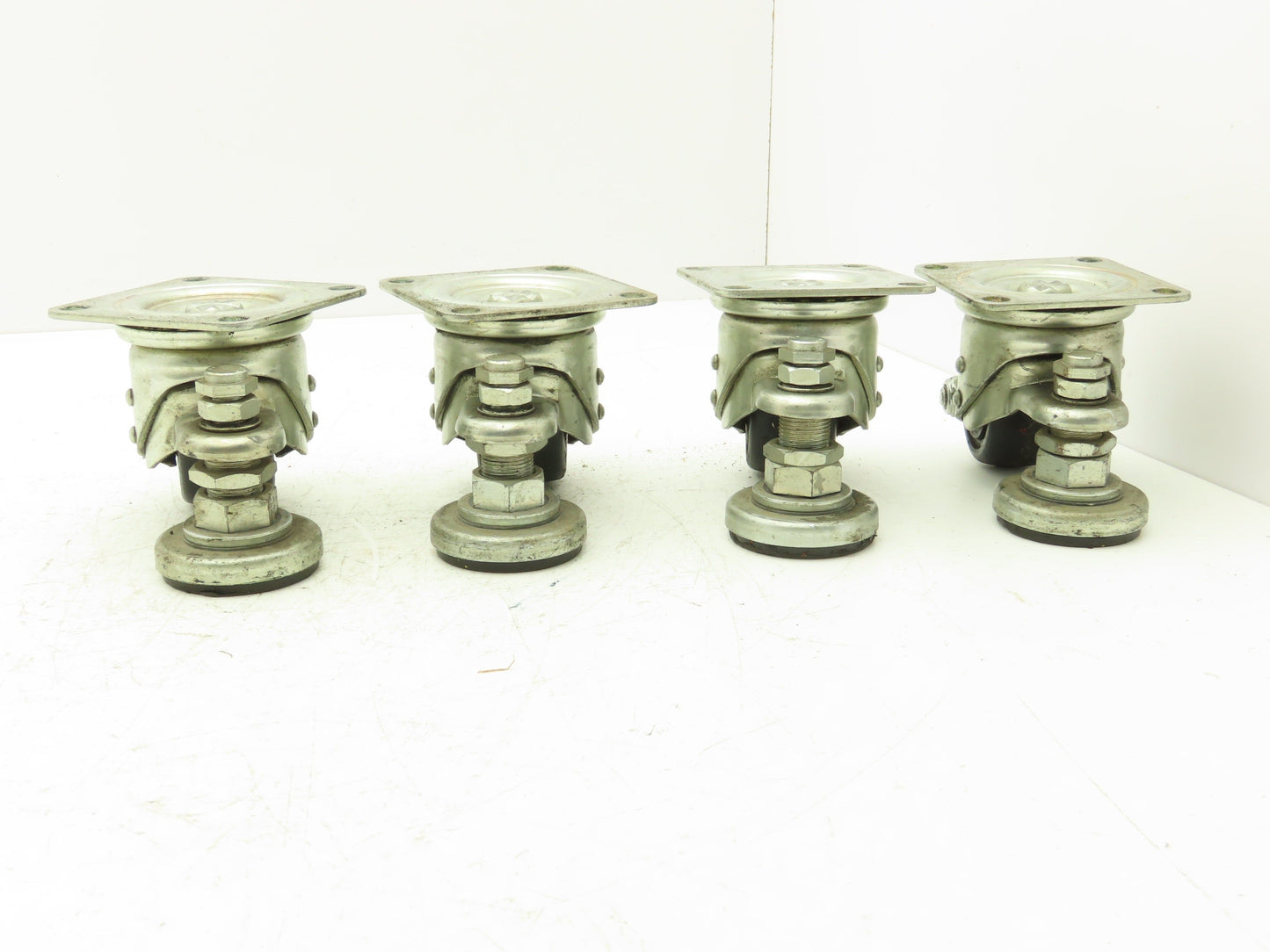 Caster Wheel 65x38mm (2-9/16"x1-1/2") With Stopper Brake Foot Lot of 4