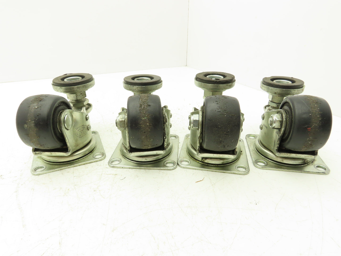 Caster Wheel 65x38mm (2-9/16"x1-1/2") With Stopper Brake Foot Lot of 4