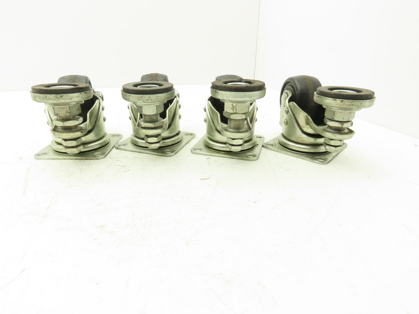 Caster Wheel 65x38mm (2-9/16"x1-1/2") With Stopper Brake Foot Lot of 4