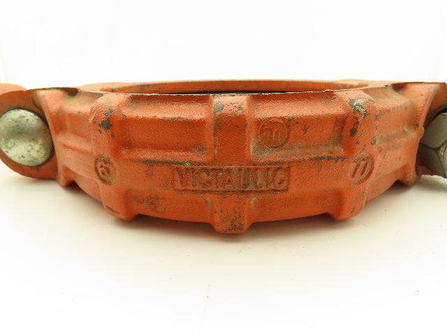 Victaulic 77 QuickVic 6" Rigid Coupling Grooved Pipe Fitting w/Gasket Lot of 2