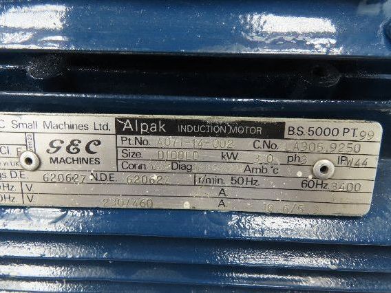Edwards EH1200 Roots Blower Vacuum Mechanical Booster Pump 845cfm 3kw 230/460V
