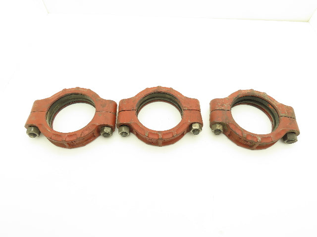 Tyler GB Gruvagrip No 100 5" Grooved Coupling Pipe Fitting w/Gasket Lot of 3