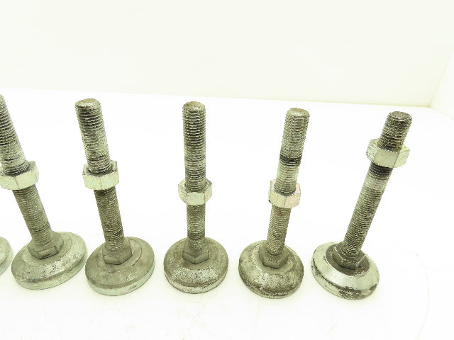 Machine Leveling Feet M16-2.0 Thread 125mm L 60mm Foot Adjustable Set of 8