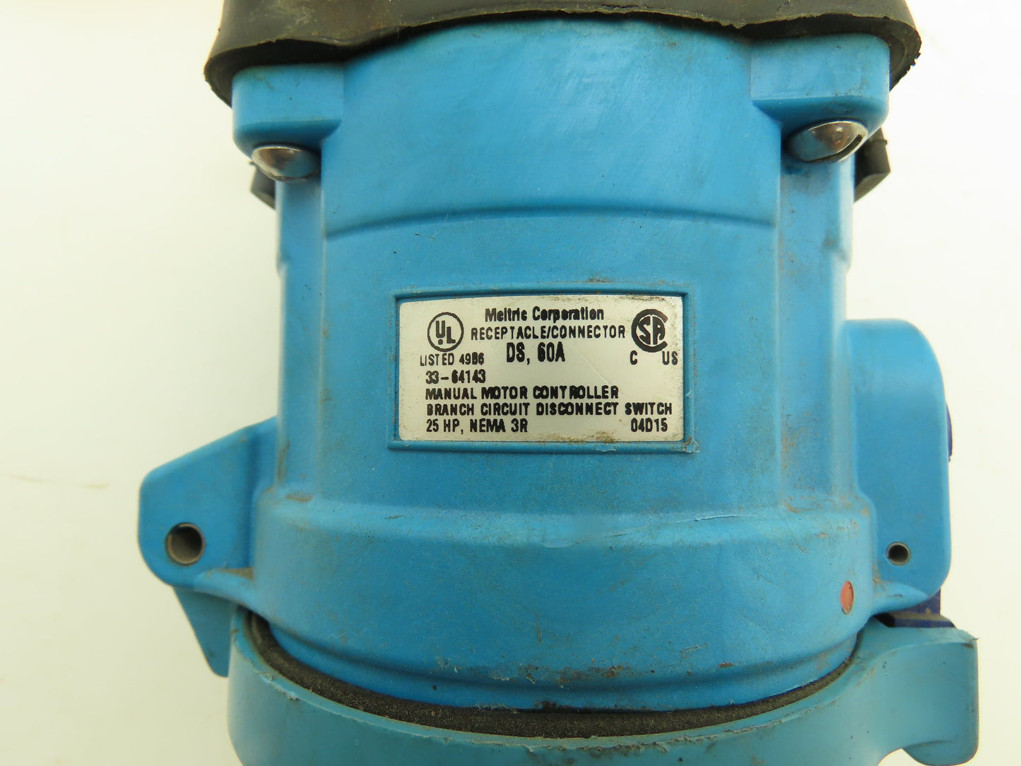 Hubbell DS60A Disconnect Decontactor 100A 600vAC 6awg 4-wire Cord 44" 25Hp 3R