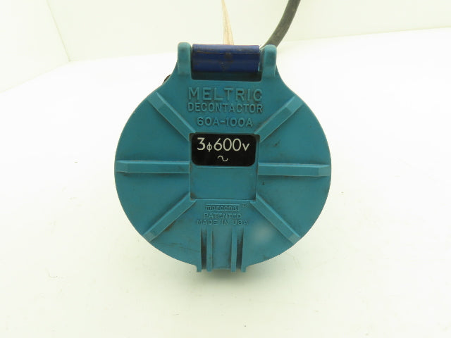 Hubbell DS60A Disconnect Decontactor 100A 600vAC 6awg 4-wire Cord 44" 25Hp 3R