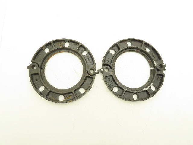 Victaulic 6"-741 Grooved Pipe Split Flange Adapter Ductile Iron 8-Bolt Lot of 2
