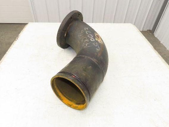 Victaulic 6" Grooved Pipe Nipple 90° Elbow x 5" Flange Adapter Butt Weld #150