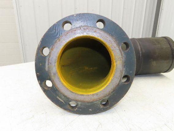 Victaulic 6" Grooved Pipe Nipple 90° Elbow x 5" Flange Adapter Butt Weld #150