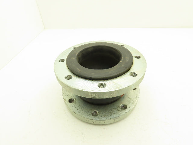 Rubber Expansion Joint 5" Steel Flange #150 8-Bolt Threaded