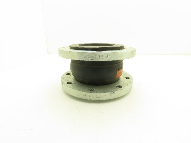 Rubber Expansion Joint 5" Steel Flange #150 8-Bolt Threaded