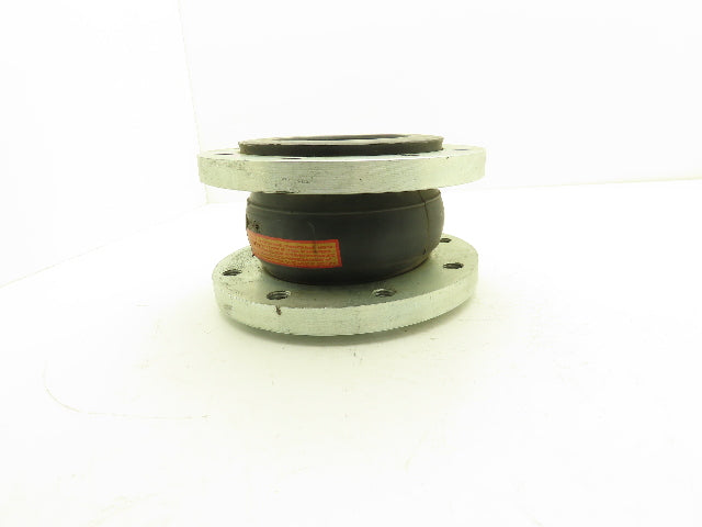 Rubber Expansion Joint 5" Steel Flange #150 8-Bolt Threaded