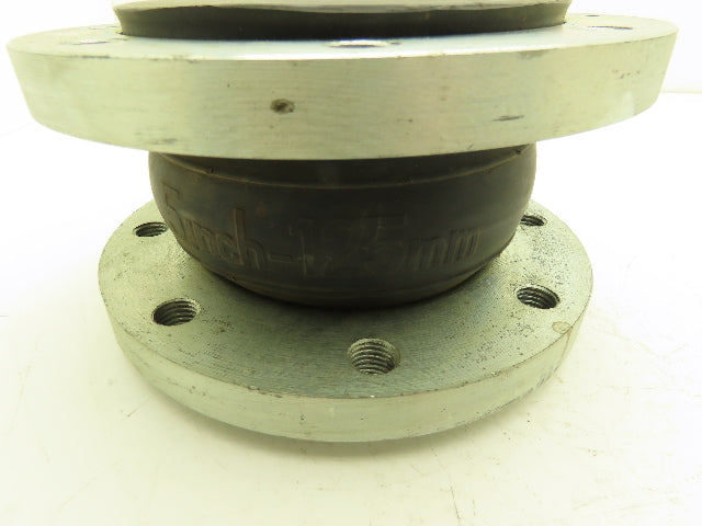 Rubber Expansion Joint 5" Steel Flange #150 8-Bolt Threaded