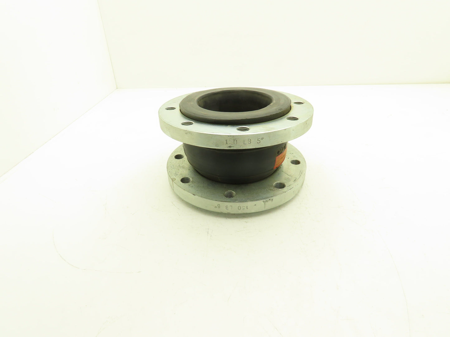 Rubber Expansion Joint 5" Steel Flange #150 8-Bolt Threaded