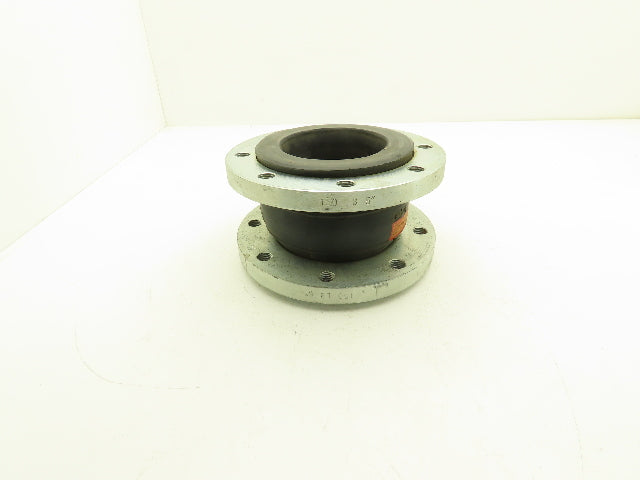 Rubber Expansion Joint 5" Steel Flange #150 8-Bolt Threaded