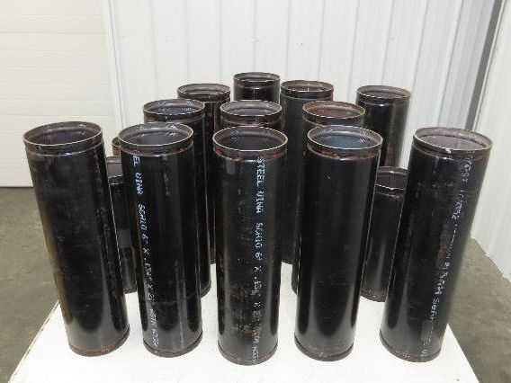 Victaulic 6"x 24" Grooved End Black Pipe Sch 10 Steel Lot of 53' Length 16pcs