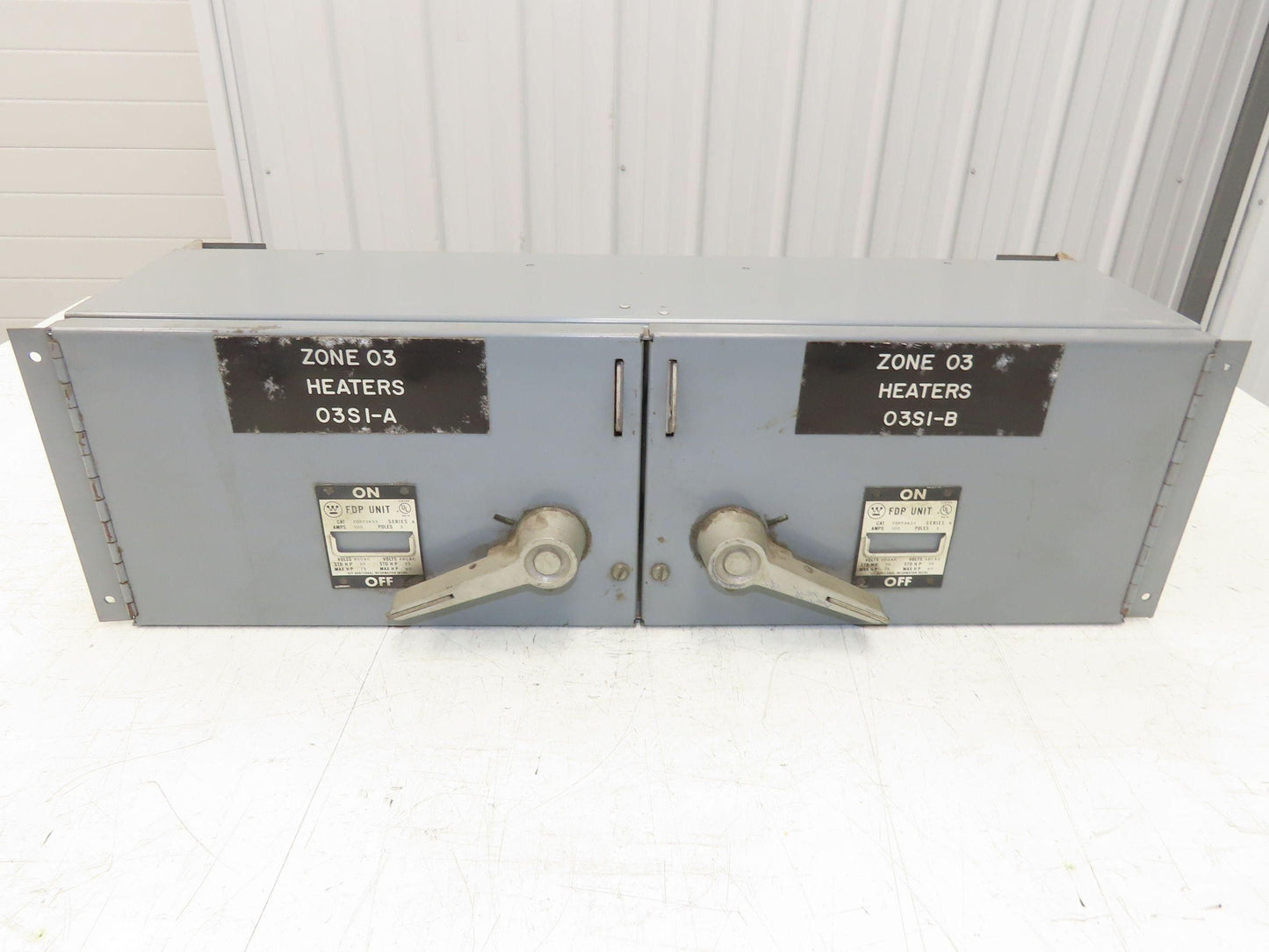 Westinghouse FDPT3633 Safety Switch Twin Fusible 600VAC 3 Pole 100 Amp Series A