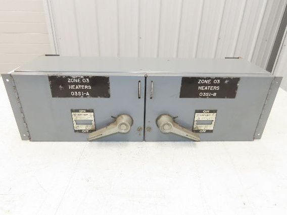 Westinghouse FDPT3633 Safety Switch Twin Fusible 600VAC 3 Pole 100 Amp Series A