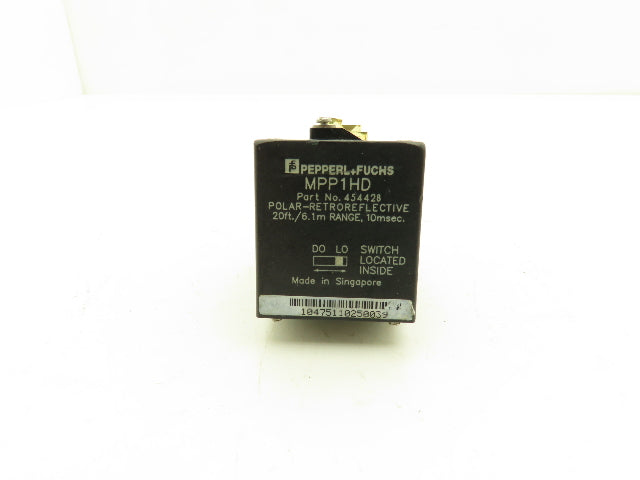 Pepperl+Fuchs MPP1HD Photoelectric Sensor Scanning Photo Head Retro Reflective