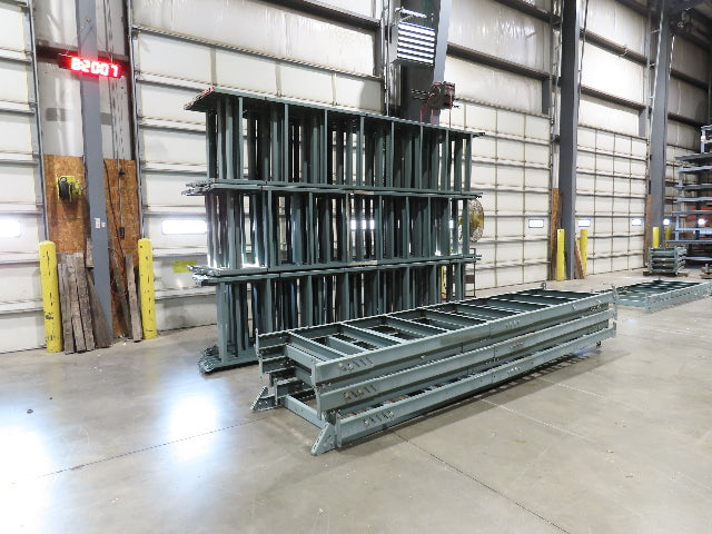 Hytrol 36"W Conveyor Leg Floor Support Heavy Duty 157-5/8" to 169-5/8"H Lot of 6