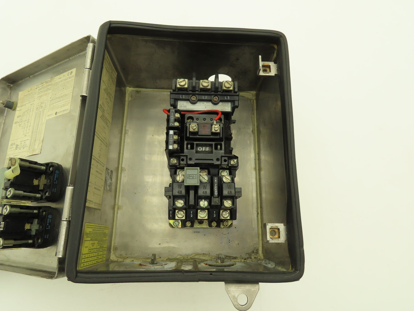 Allen-Bradley 509-ACD-1 Stainless Enclosed NEMA Motor Starter 600V 3PH