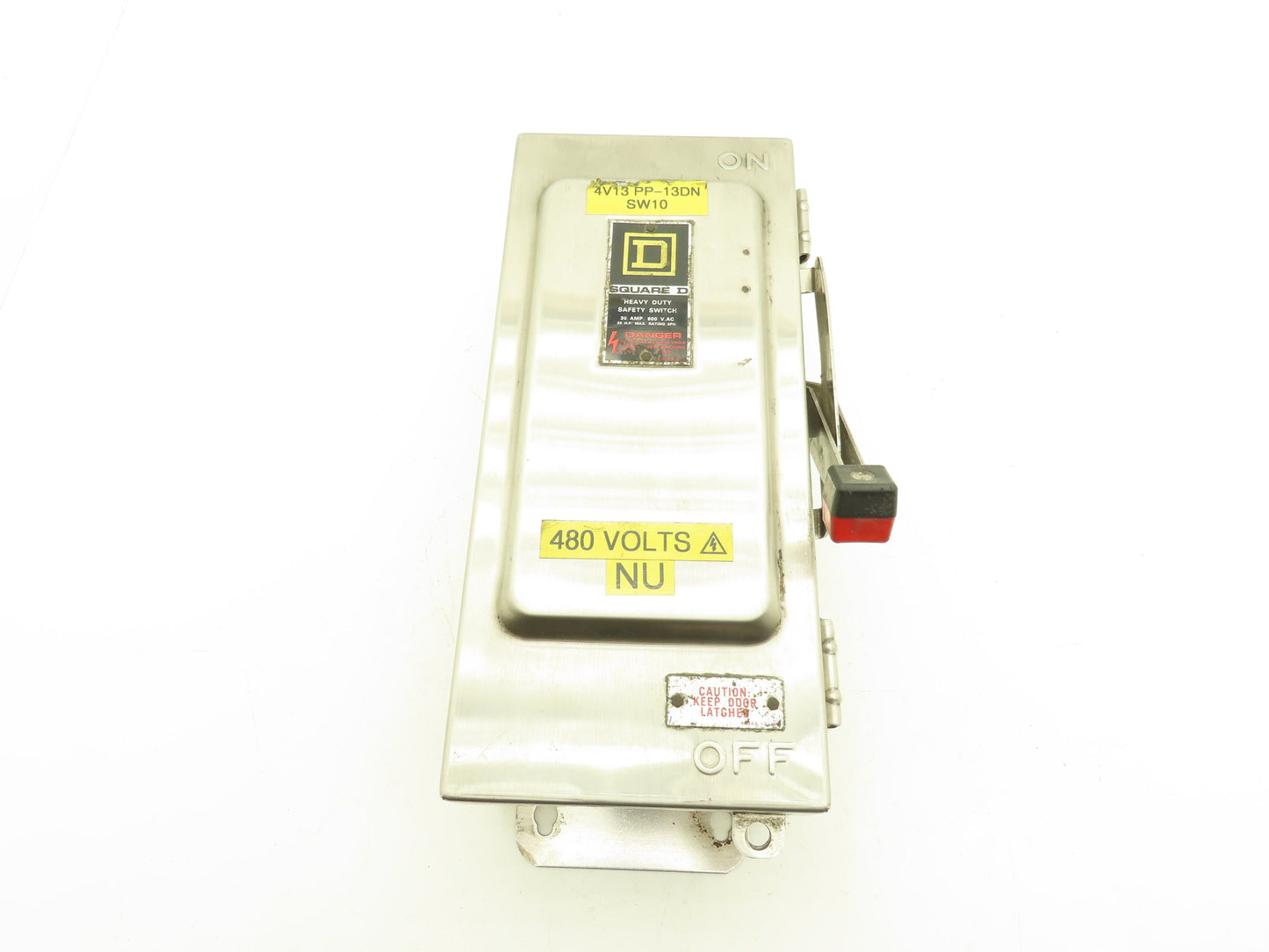 Square D H361DS Safety Disconnect Switch 30A 600V 3PH Fused Stainless