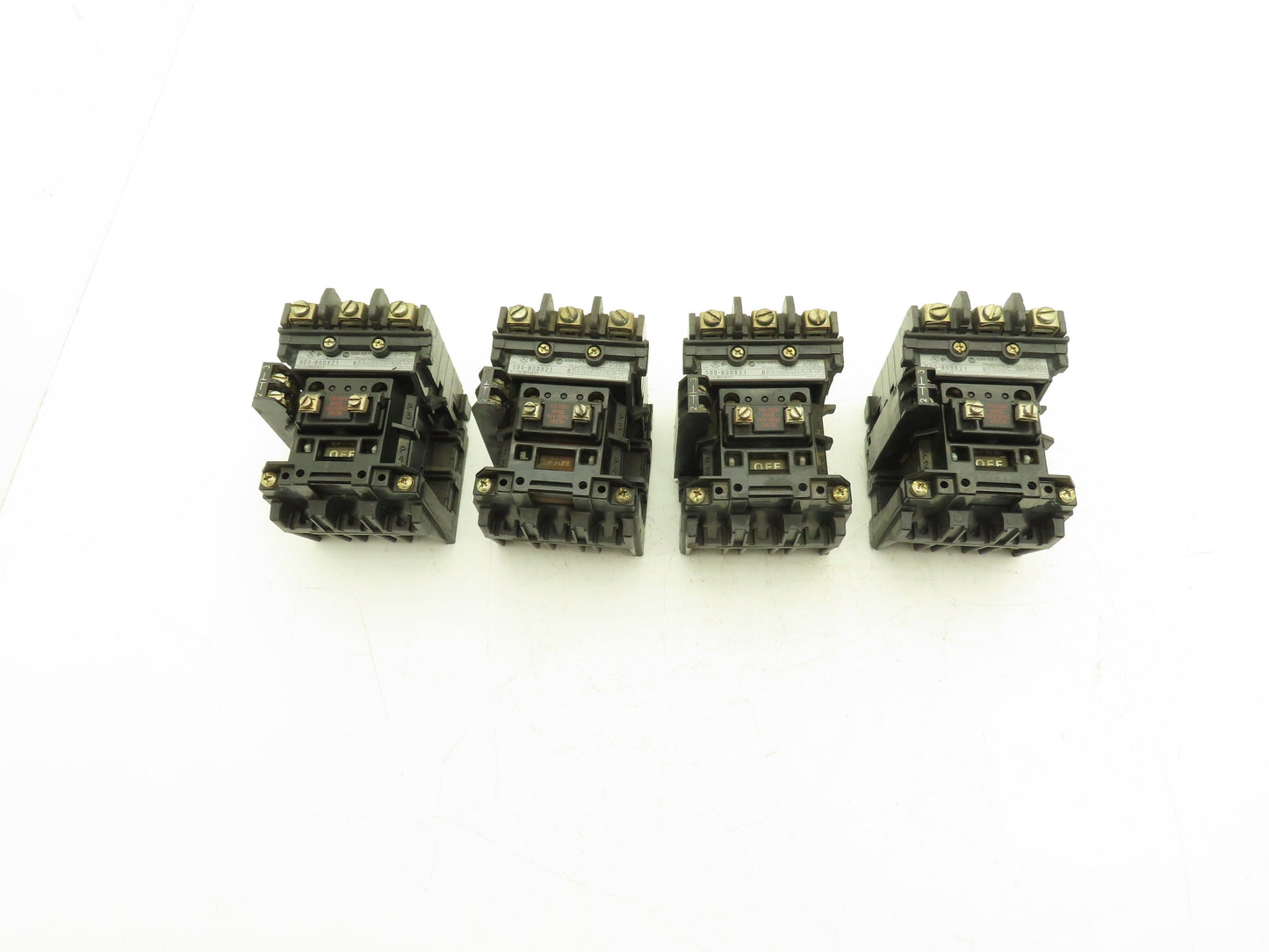 Allen Bradley 500-B0DX21 Motor Starter Series B 10Hp 27A 3P 120V Coil Lot of 4