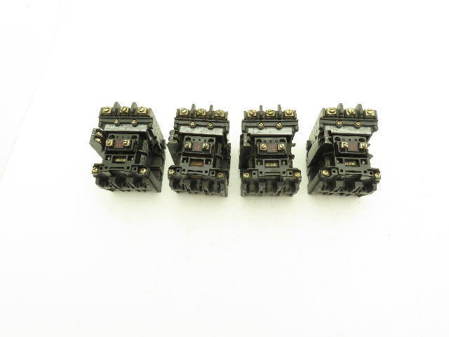Allen Bradley 500-B0DX21 Motor Starter Series B 10Hp 27A 3P 120V Coil Lot of 4