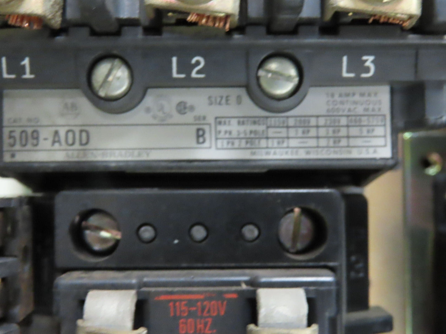 Allen Bradley 512-AJB-6-24 Combination Motor Starter 600V 3Ph